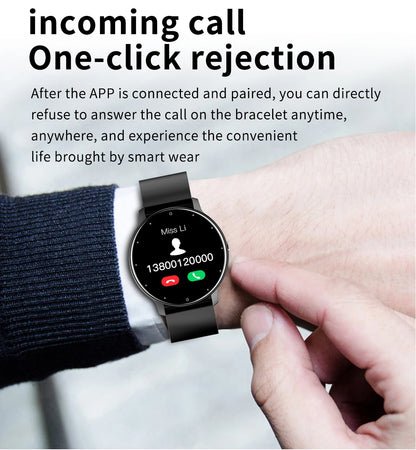 LIGE 2025 Smart Watch Women Men Lady Gift Sport Fitness Watches Heart Rate Monitor Waterproof Smartwatch For Xiaomi Android IOS