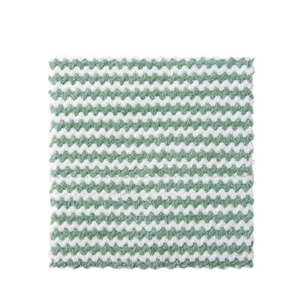 Kitchen Anti-grease Wiping Rags Efficient Super Absorbent Microfiber Cleaning Cloth Home Washing Dish Kitchen Cleaning Towel