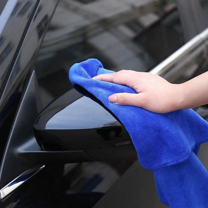 200pcs Microfiber Towels Car Wash Drying Cloth Blue Car Care Detailing Cleaning Polishing Duster Home Kitchen Washing Rags