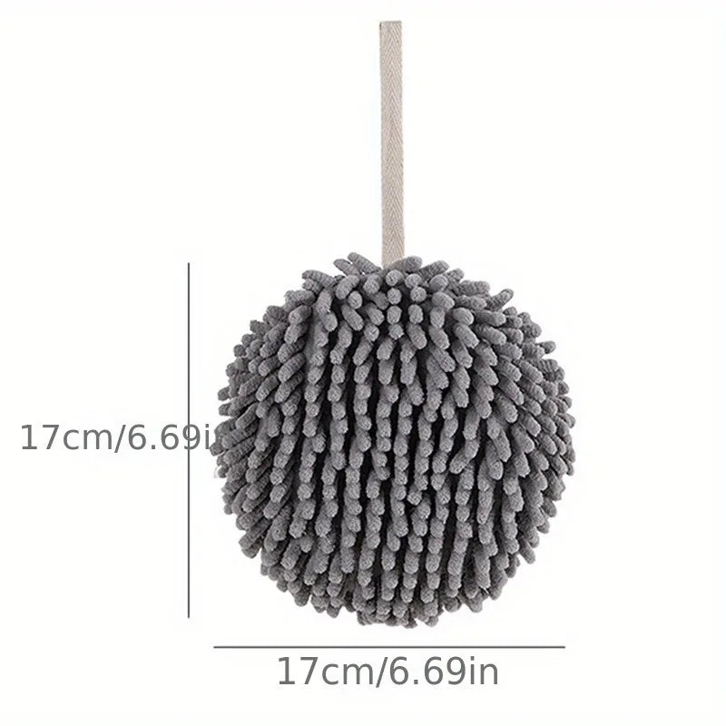 Chenille Hand Towels Kitchen Bathroom Towel Ball With Hanging Loops Quick Dry Soft Absorbent Microfiber Eid Al-Adha Mubarak