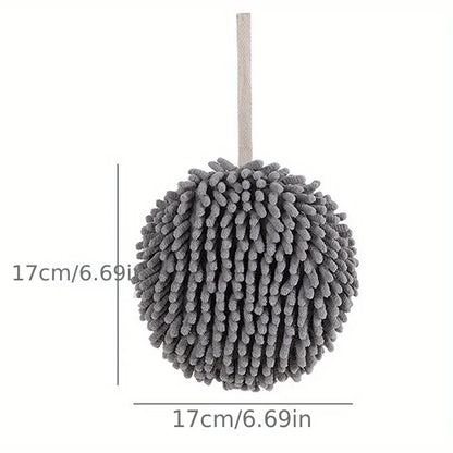 Chenille Hand Towels Kitchen Bathroom Towel Ball With Hanging Loops Quick Dry Soft Absorbent Microfiber Eid Al-Adha Mubarak