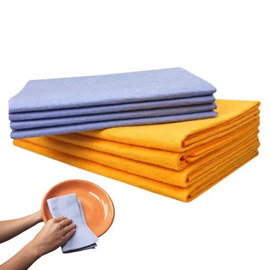 Car Washing Towels 8pcs Super Absorbent Shammy Cloth Reusable Kitchen Chamois Towel Quick Dry Wash Cloth Home Car Cleaning Tools