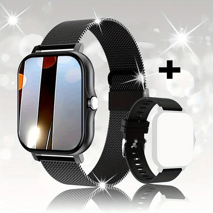 1.83'' Sports Smart Watch Fitness Clock Health Monitor Waterproof Smartwatch Wireless Call Watches for Men Women IOS Xiaomi 2024