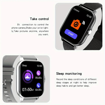 Smart Watch For Men Women Gift Full Touch Screen Sport Fitness Watches BT Call Digital Smartwatch Wristwatch 2024 New