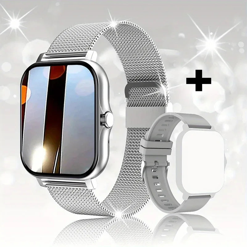 1.83'' Sports Smart Watch Fitness Clock Health Monitor Waterproof Smartwatch Wireless Call Watches for Men Women IOS Xiaomi 2024
