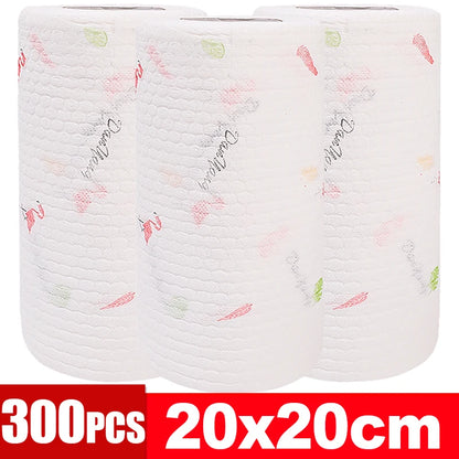 Kitchen Disposable Rags Non-Woven Reusable Cleaning Cloths Household Washing Towels Dishcloths Rag Wipes Cloth Cleaner Tools