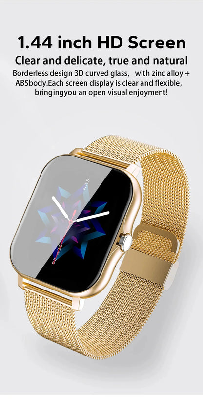 Smart Watch For Men Women Gift Full Touch Screen Sport Fitness Watches BT Call Digital Smartwatch Wristwatch 2024 New