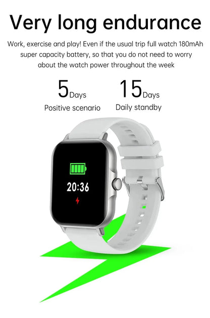Smart Watch 2025 Bluetooth Call Sleep Heart Rate Health Monitoring GPS Watches for Men Women Sport Fitness Waterproof Smartwatch