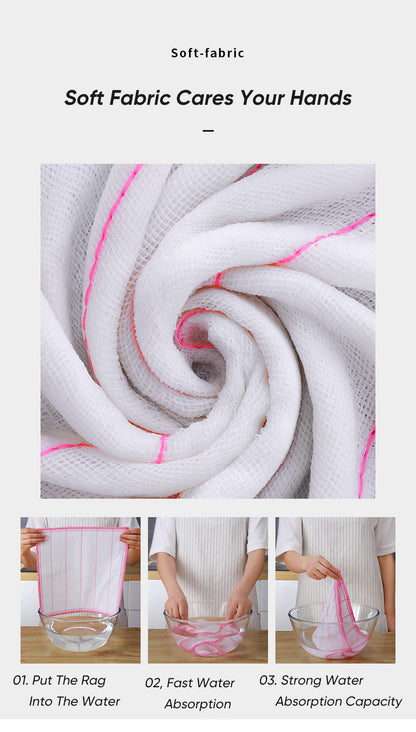 20Pcs Kitchen Towels Cotton Dishcloth Super Absorbent Non-stick Oil Reusable Cleaning Cloth Kitchen Daily Dish Towels