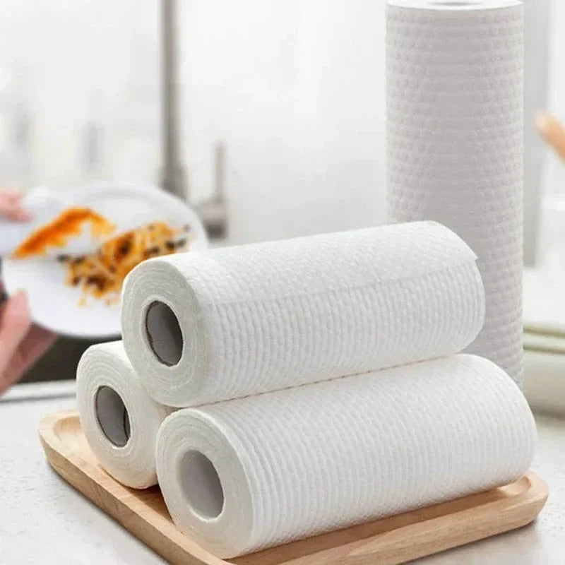 Kitchen Disposable Rags Non-Woven Reusable Cleaning Cloths Household Washing Towels Dishcloths Rag Wipes Cloth Cleaner Tools