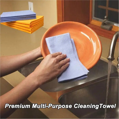 Car Washing Towels 8pcs Super Absorbent Shammy Cloth Reusable Kitchen Chamois Towel Quick Dry Wash Cloth Home Car Cleaning Tools